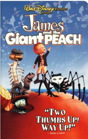 sampul buku roald dhal  james and the Giant Peach